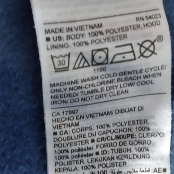 Old Navy  Unisex Tie dye fleece pullover hoodie with Kangaroo pockets - Picture 7 of 7